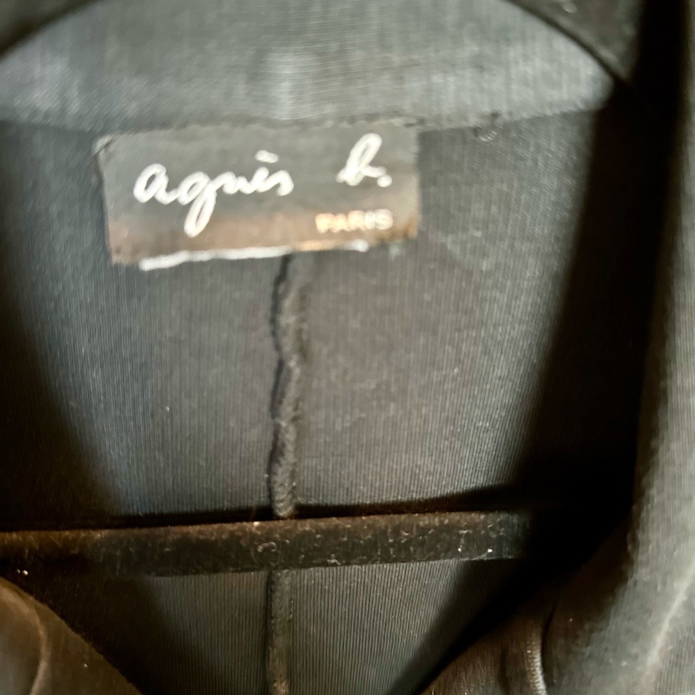 Agnes b Black Cotton Duster Jacket - Picture 5 of 9